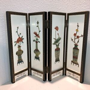 Tabletop 4-panel Screen Asian / Oriental / Chinese/ Japan